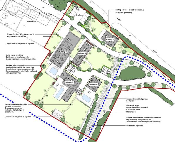 EXTRACT C1-CP-1789-3C FARM BUILDINGS PLANTING PLAN